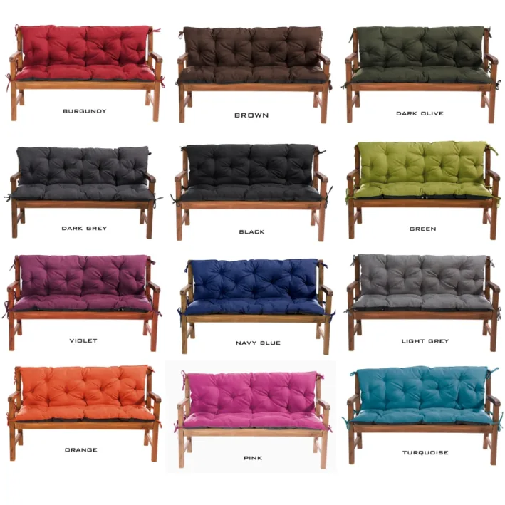 Bench cushions multicolor