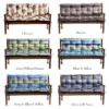 Outdoor Swing cushion, Bench cushion, swing seat cushions - Grey&Blue&Yellow Stripes - Image 4