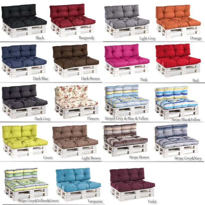 pallet cushions Quilted seat pad