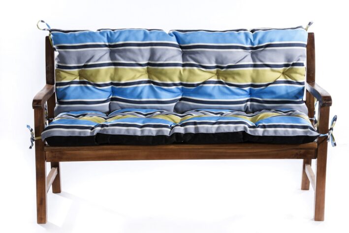 Replacement Bench cushion Swing cushion - Grey&Blue&Yellow