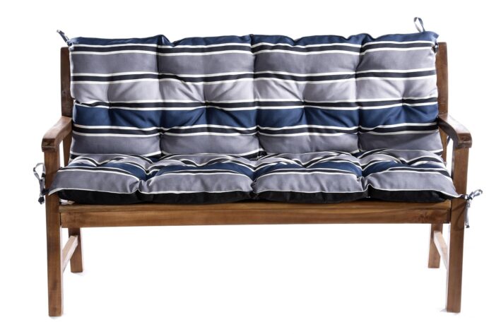 Replacement Bench cushion Swing cushion - Grey&Navy Stripes