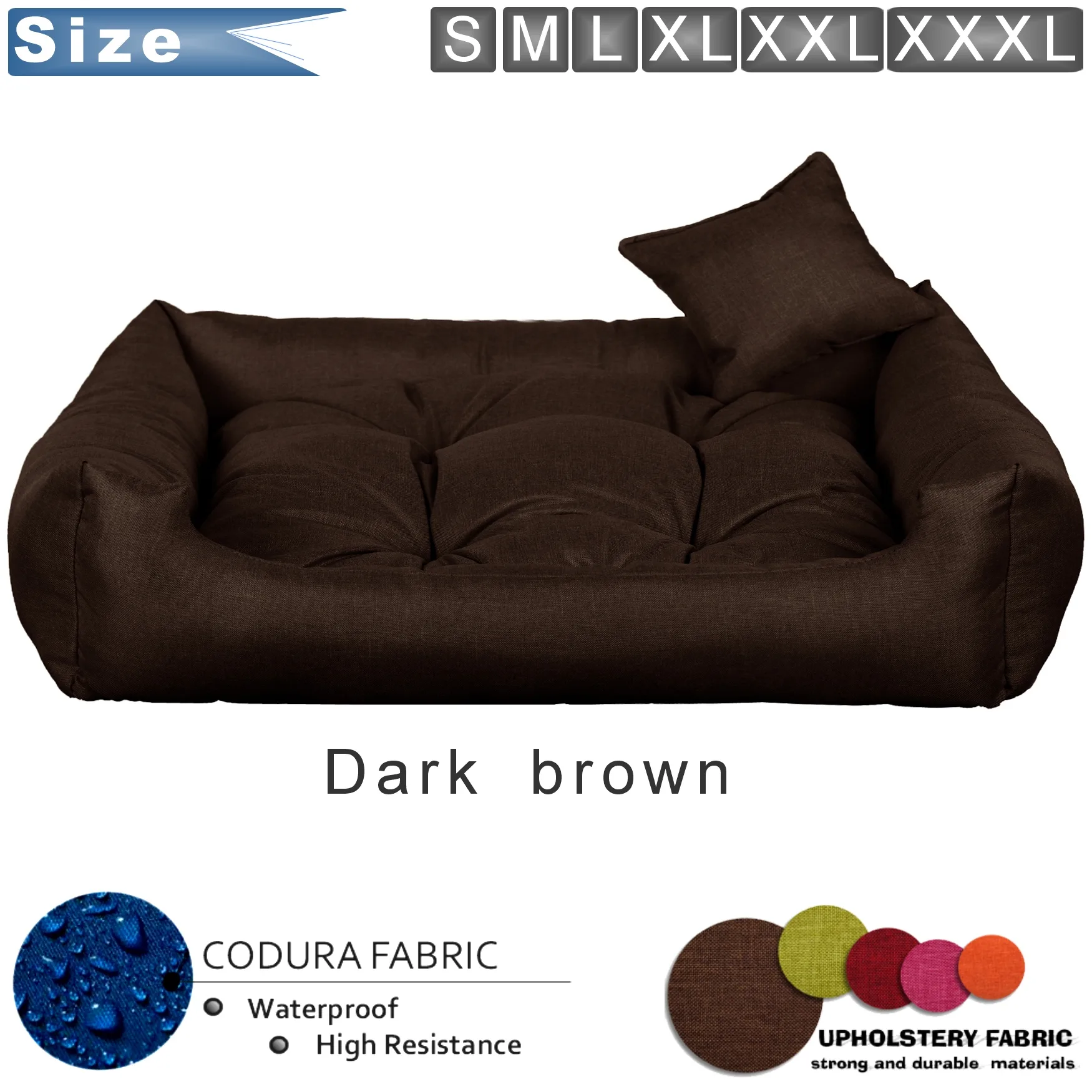 dog bed codura brown