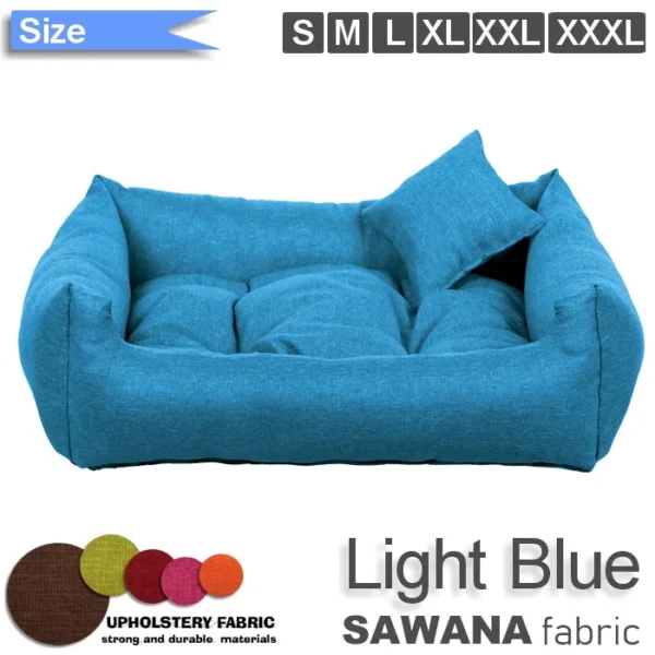 Dog bed SAWANA – Light blue - Image 2