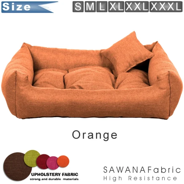 Dog bed SAWANA – Orange - Image 2
