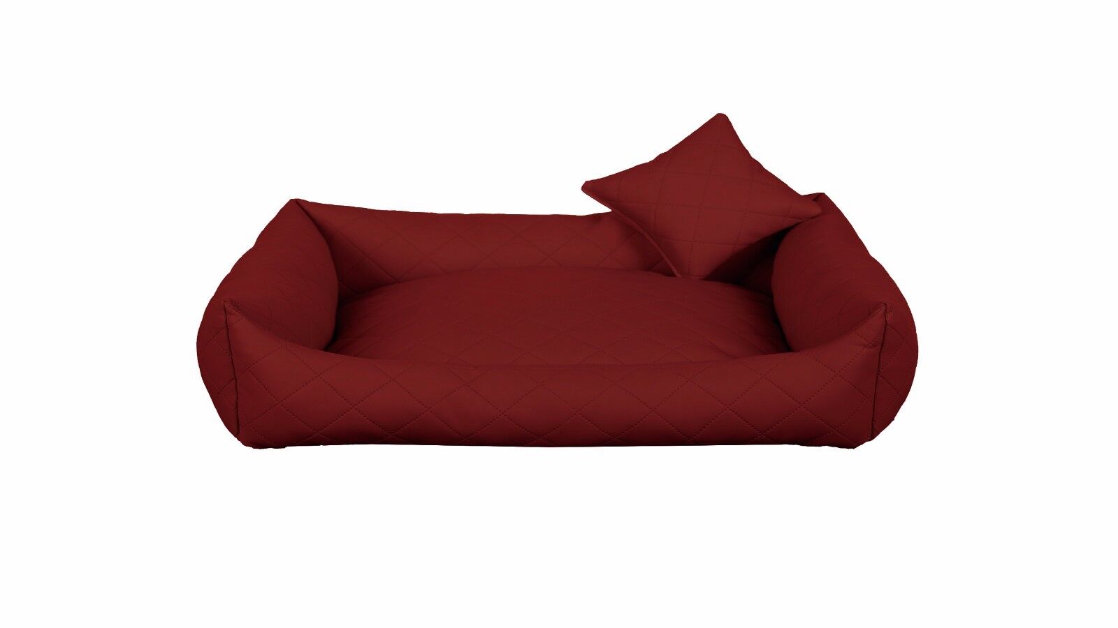 dog bed burgundy