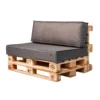 Garden pallet cushions UV fabric Dark melange - Image 2
