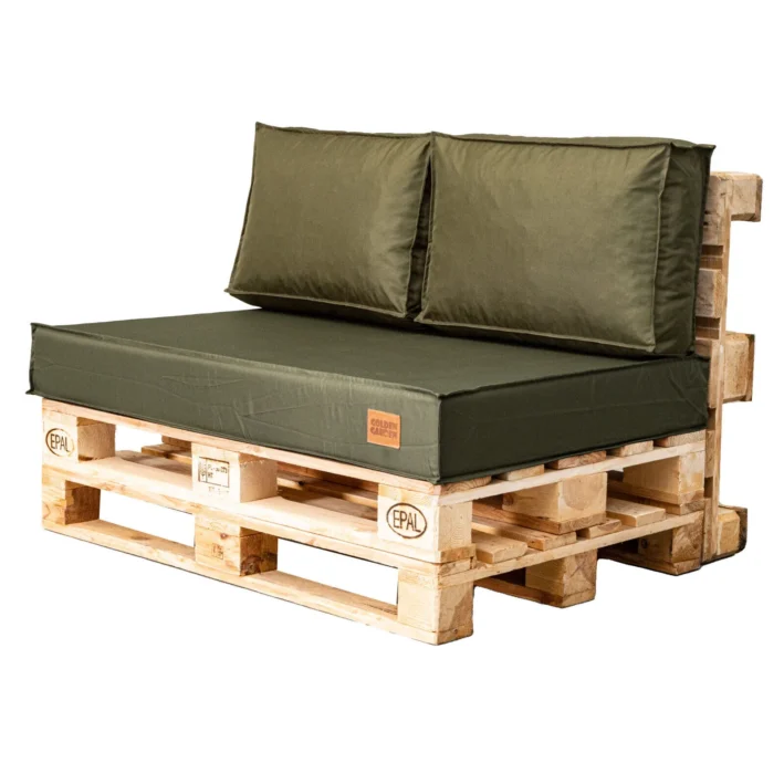 Garden outdoor pallet cushions set – Olive