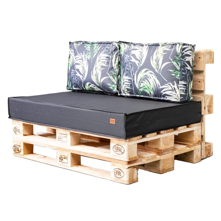 Garden outdoor pallet cushions set – Palm tree