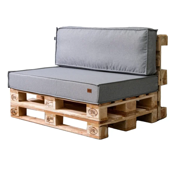 Garden pallet cushions UV fabric Light melange - Image 2