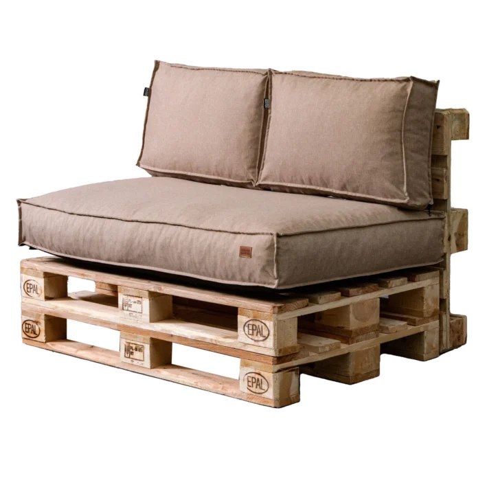 Garden pallet cushions set UV fabric Cappuccino