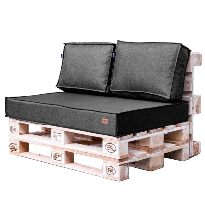 Patio pallet cushions set soft touch Dark linen