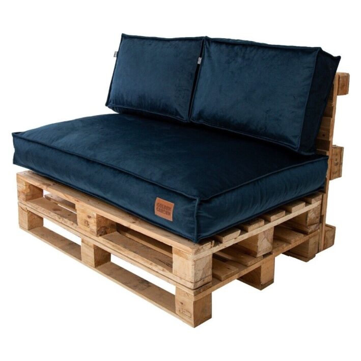 Patio terrace pallet cushions set soft touch Navy