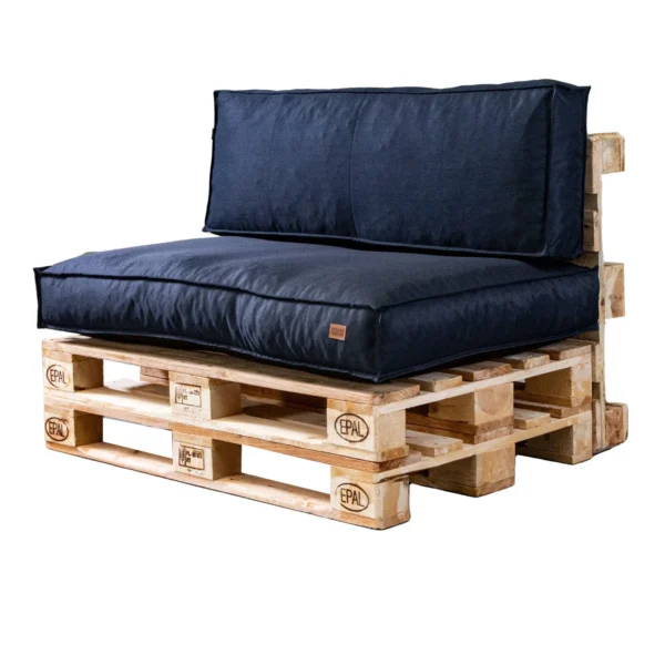 Garden pallet cushions set waterproof Navy