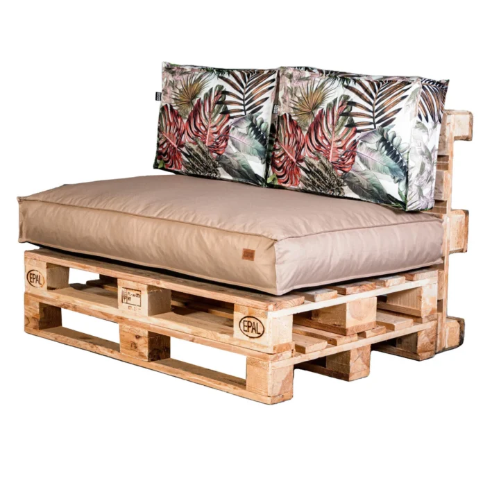 Garden pallet cushions set waterproof Flower