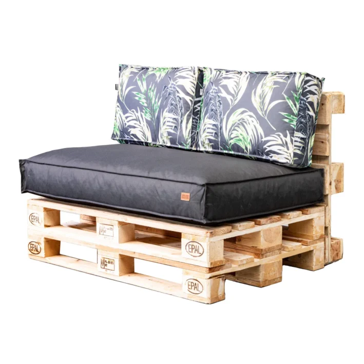 Garden pallet cushions set waterproof Palm tree