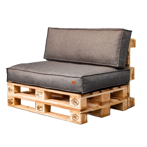 Garden pallet cushions set waterproof Light melange - Image 2