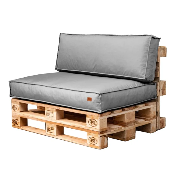 Garden pallet cushions set waterproof Light grey - Image 2