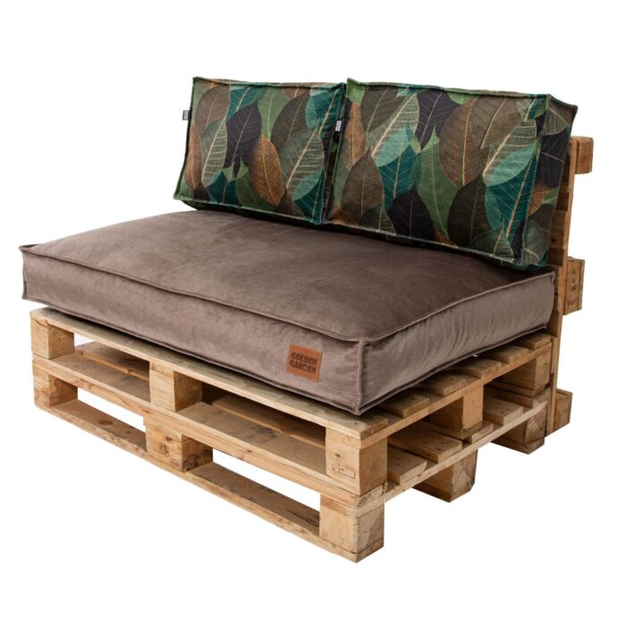 Patio terrace pallet cushions set soft touch Leaves