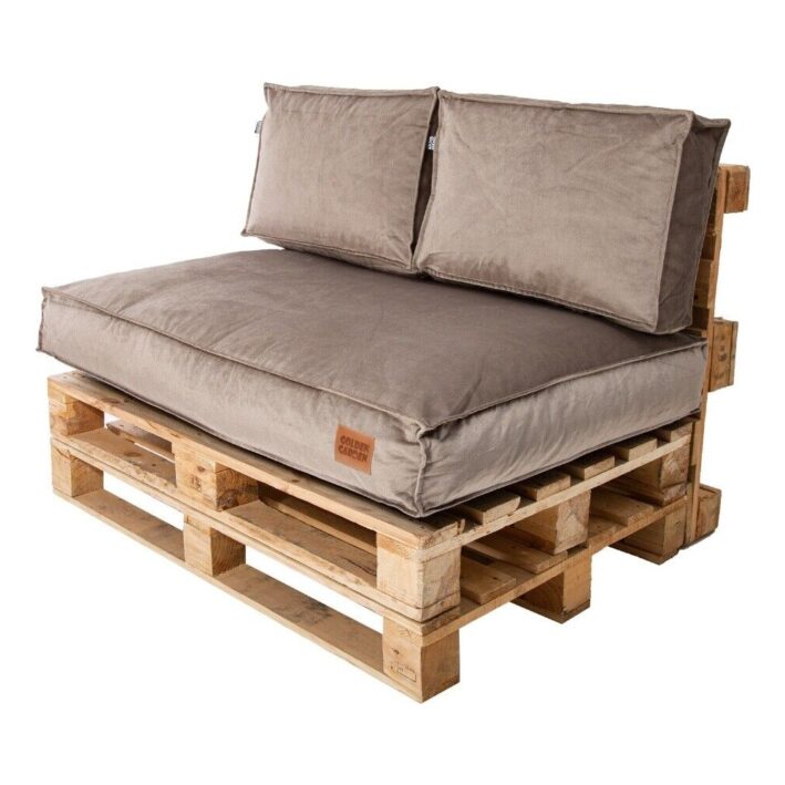 Patio terrace pallet cushions set soft touch Cappuccino