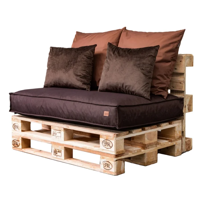 5 pcs set pallet garden cushions Brown