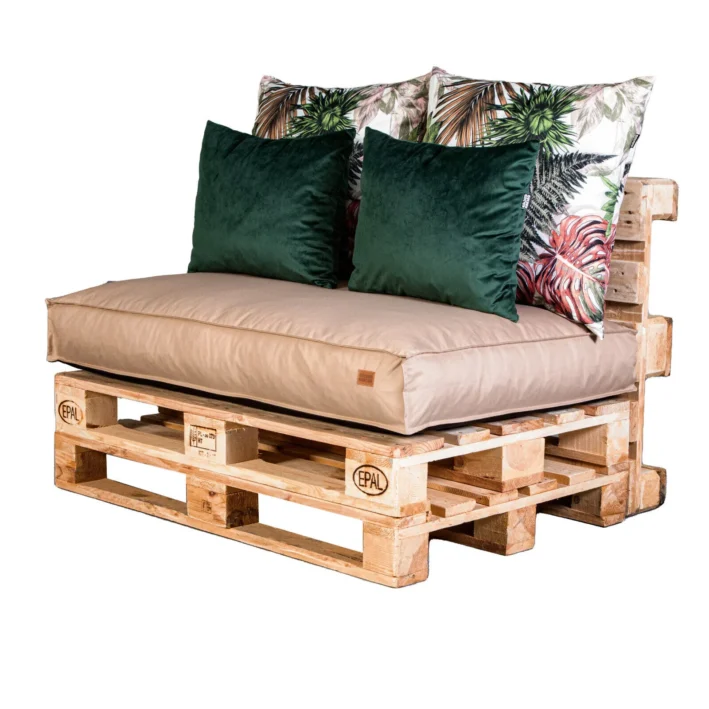 5 pcs set pallet garden cushions Cappuccino