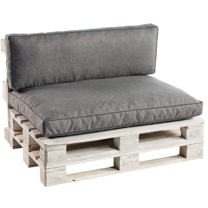 Luxury Pallet Cushions Garden seating pad & backrest - Grey, PWK