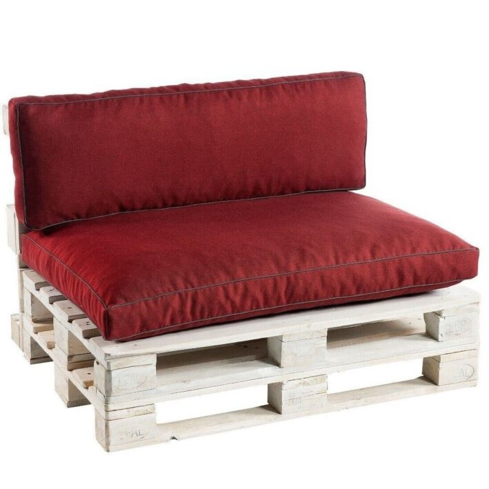 Luxury Pallet Cushions Garden seating pad & backrest - Burgundy, PWK