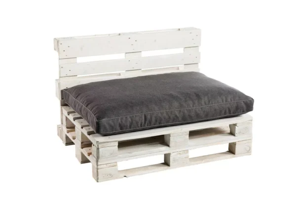 Luxury Pallet Cushions Garden seating pad & backrest - Anthracite, PWK - Image 3