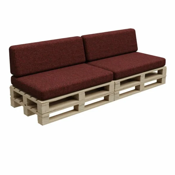 Ellegant Garden Cushion, pallet sofa cushions - Burgundy, PFBG - Image 4