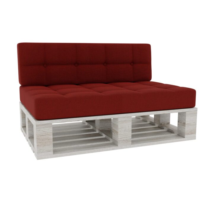 Elegant Pallet Cushions Garden seating pad & backrest - Burgundy, PFG