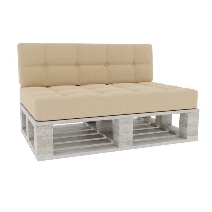 Elegant Pallet Cushions Garden seating pad & backrest - Cream, PFG