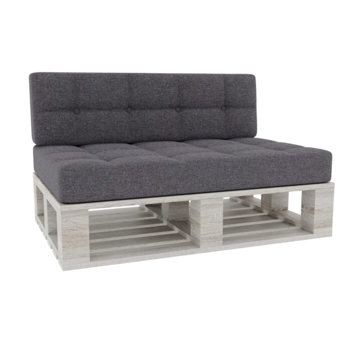 Elegant Pallet Cushions Garden seating pad & backrest - Dark grey, PFG