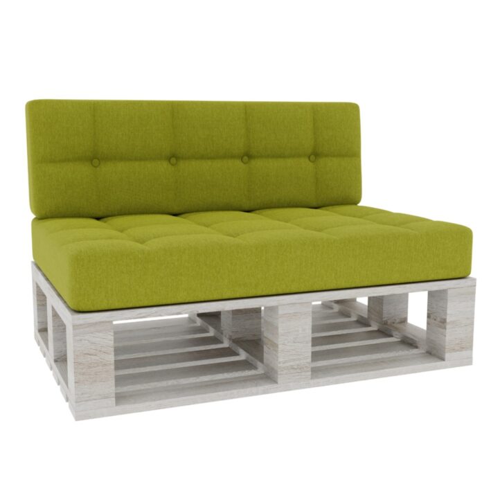 Elegant Pallet Cushions Garden seating pad & backrest - Lemon, PFG