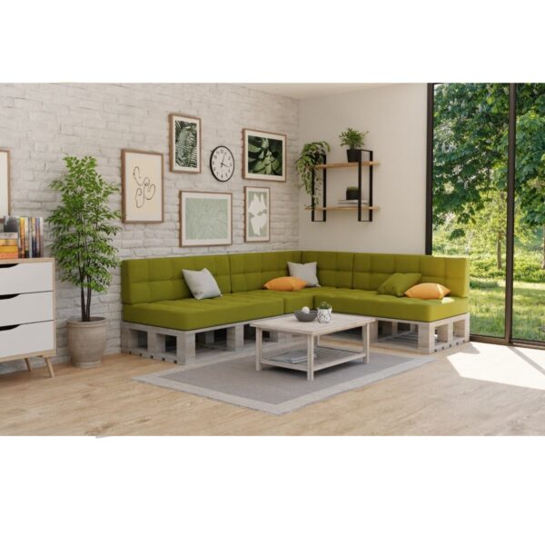 Elegant Pallet Cushions Garden seating pad & backrest - Lemon, PFG - Image 2
