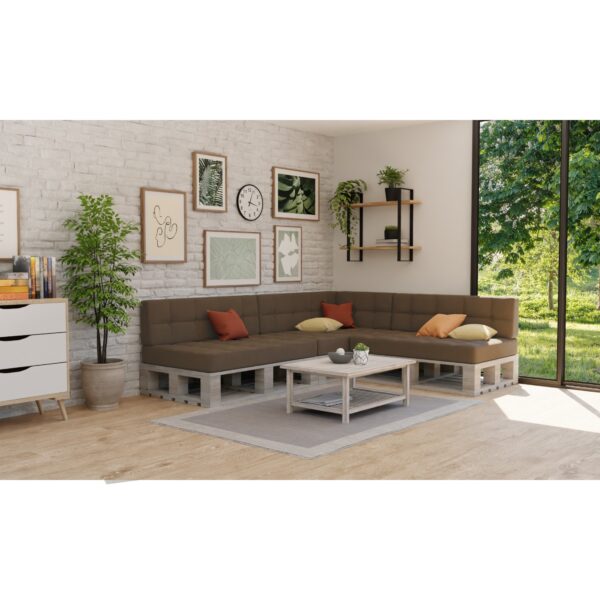 Elegant Pallet Cushions Garden seating pad & backrest - Light brown, PFG - Image 2