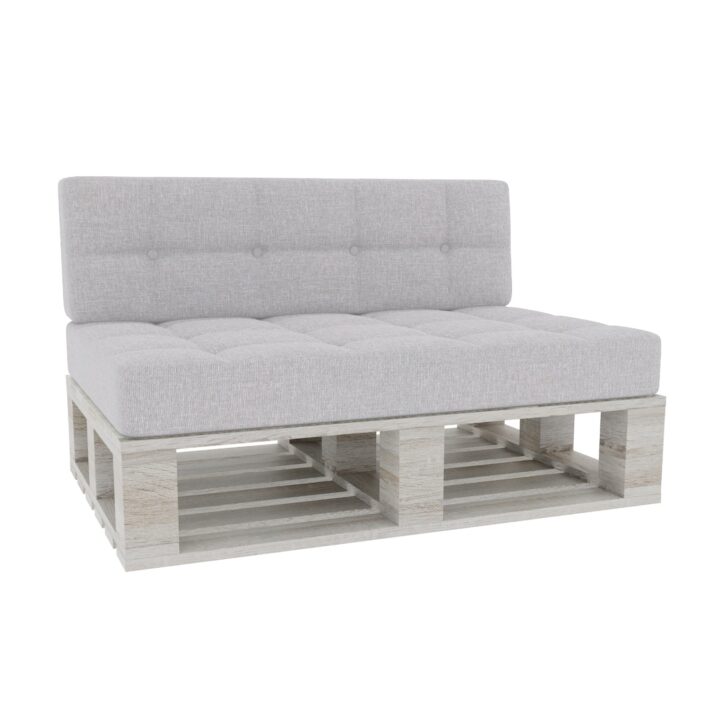 Elegant Pallet Cushions Garden seating pad & backrest - Platinum, PFG