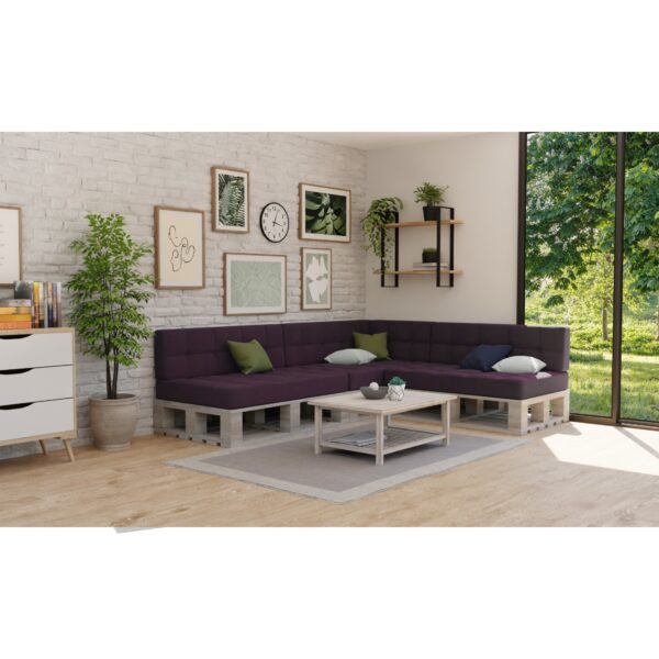 Elegant Pallet Cushions Garden seating pad & backrest - Violet, PFG - Image 2