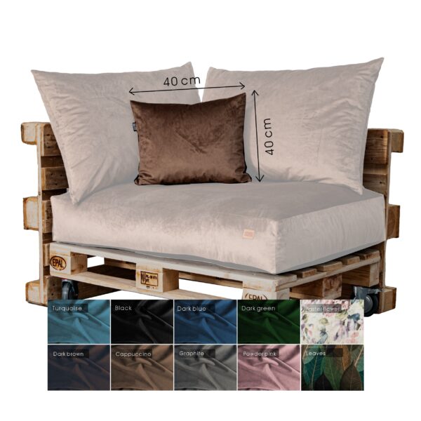 Premium Royal fabric Extreme comfy modular Pallet Sofa Cushions, GGM - Image 8