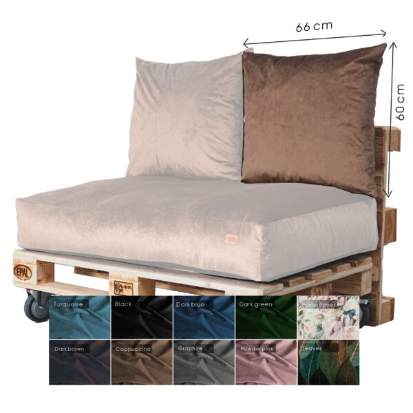 Premium Royal fabric Extreme comfy modular Pallet Sofa Cushions, GGM - Image 9