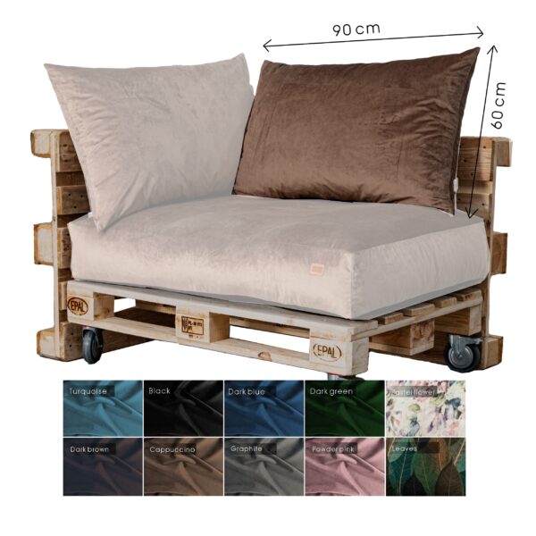 Premium Royal fabric Extreme comfy modular Pallet Sofa Cushions, GGM - Image 10