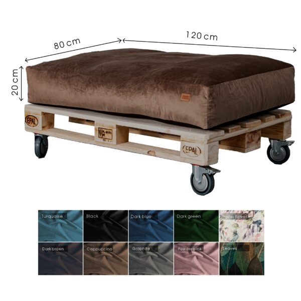 Premium Royal fabric Extreme comfy modular Pallet Sofa Cushions, GGM - Image 2