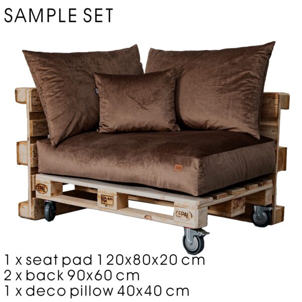 Premium Royal fabric Extreme comfy modular Pallet Sofa Cushions, GGM - Image 3