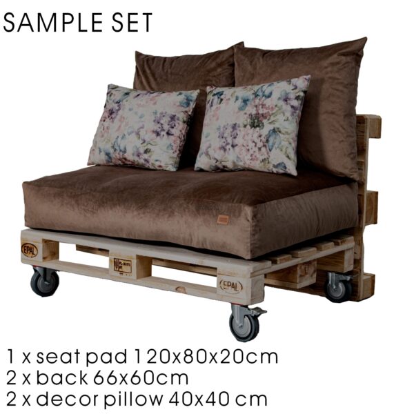 Premium Royal fabric Extreme comfy modular Pallet Sofa Cushions, GGM - Image 4