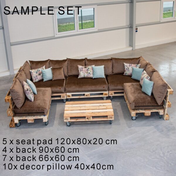 Premium Royal fabric Extreme comfy modular Pallet Sofa Cushions, GGM - Image 5