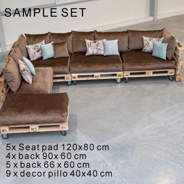Premium Royal fabric Extreme comfy modular Pallet Sofa Cushions, GGM - Image 6