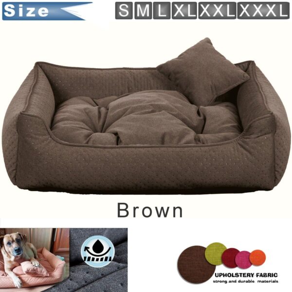 Dog bed BASEL – Brown - Image 2