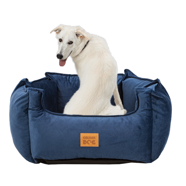 Dog bed CROWN Lux – Navy