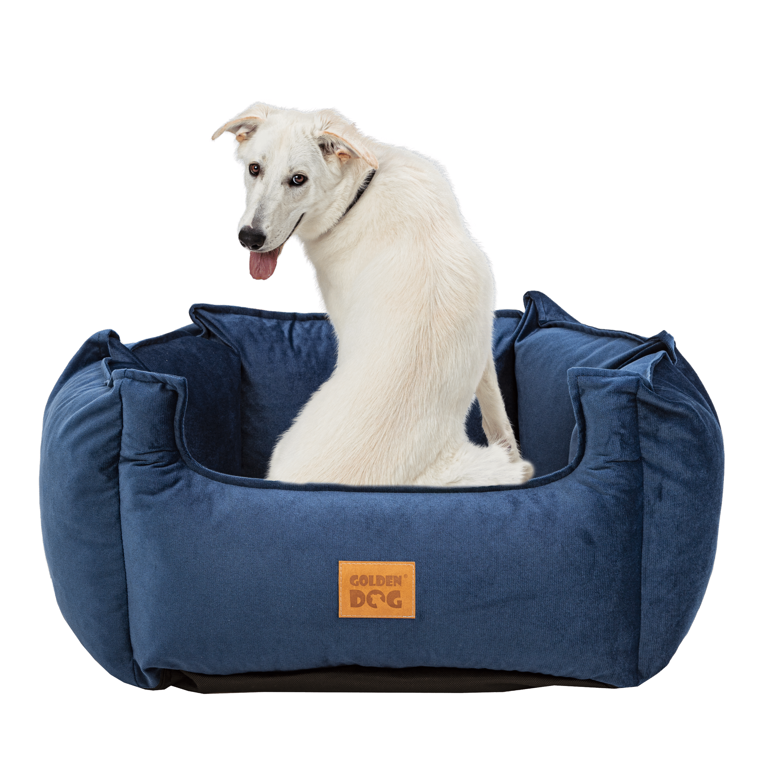 Dog bed CROWN Lux – Navy