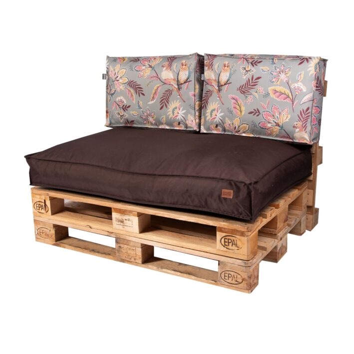 Garden pallet cushions set - Frida chocolate