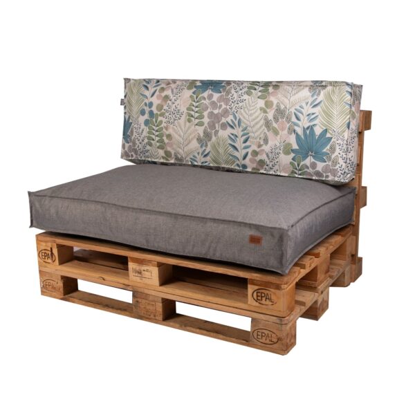 Garden pallet cushions set - Pastel leaves - Image 2
